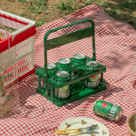 6구 접이식 맥주캐리어 음료 커피캐리어 4color : TEMSHOP