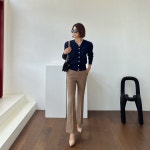 퍼프 보석 트임 카디건-오피스룩.하객룩.데이트룩,행사룩,아나운서룩코디 추천 : 몽아미