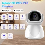 CCTV 홈캠 매장 가정용 현관 방범용 2.4G / 5G Tuya WiFi 카메라 스마트 실내 홈 무선 보안 감시 카메라 자동 추적 베이비 모니터 CCTV IP... 