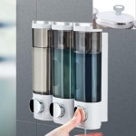 업소용 벽걸이샴푸통 모텔디스펜서 3구 리필통 : 득템의신