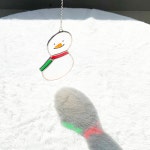 [스테인드글라스썬캐쳐]크리스마스 눈사람 썬캐쳐 : 코코유리소