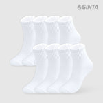 신다삭스 스포츠 여성 베이직 쿠션 중목 화이트 S 8팩 SSCBAMDS-WH8 : THE SOX