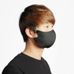 우주마켓 끈조절 무봉제 연예인 마스크 블랙마스크 패션마스크 빅사이즈마스크 세탁마스크 : 우주 생활마켓