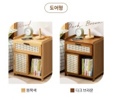 서랍형협탁 쇼파 옆 안방 틈새 클래식 대나무 서랍장 400 : 티에스플랜