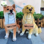 강아지모형 장식 정원 시바견 인테리어 카페 동물모형 : HILLZO-LYU2