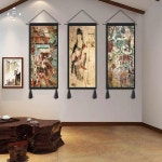 침실 천 민족풍 벽화 벽면 돈황 중국식 건널목 민박 : 하이하이물류