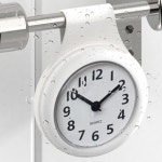 목욕탕시계 화장실 방수 욕실 주방 시계 : 소금이랑