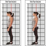 체형분석표 자세교정 평가 검사 체형관리 다이어트 헬스장 필라테스 모눈종이 포토존 : 태일홈데코