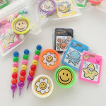 아이데이지 유치원 어린이집 생일 답례품 단체 선물 구디백 플레이도우 미니퍼즐 색연필 : 아이데이지