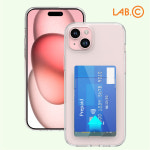 랩씨 변색방지 카드 세로 수납 TPU 클리어 젤리 케이스 투명, 아이폰15 : 랩씨몰