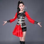 여성용 난타복 무대복 고고장구 트로트 공연 댄스복 : 비에이비