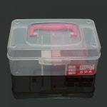 2칸 다용도 수납 케이스 투명보관함 l 약통 악세사리보관함 다용도수납함 정리함 : 제이엠스토어77