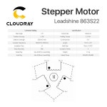 Leadshine CNC 조각기용 스테퍼 모터 3 상 Nema 34 2.3N.M 5A 863S22 높은 토크 : 대한민국대표상사