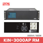 한국피씨엠 PCM UPS KIN-3000AP RM(3U) 3KVA 1800W 랙타입 무정전전원장치 : 한국피씨엠