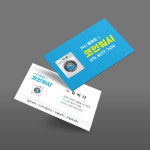 코인빨래방 세탁방 워싱 클리닝 깨끗하고 시원한 느낌의 세탁소 명함 : 프린트하우