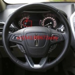 링컨 MKZ 컨티넨탈 네비게이터, DIY 커스텀 블랙 스웨이드 가죽 차량 인테리어 핸들 커버 자동차 액세서리 : 핑크샘글로벌