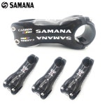 SAMANA WCS 도로 자전거 스템 알루미늄 탄소 MTB 산악 부품 31.8x70-120mm 3K 광택 블랙 : 해리유통