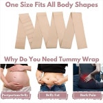 보정 속옷 보이지 않는 붕대 랩 허리 트레이너 배가 슬리밍 조절 운동 벨트 트리머 지원 : 나너셋유통