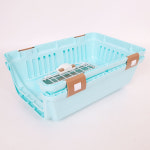 딩동펫 반려동물 더블캐리 이동장 켄넬 블루 M : 딩동펫