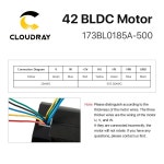 Cloudray 3D 프린터용 홀 센서 장착 사각 브러시리스 모터 Nema17 77.5W BLDC 42mm 3 상 4000Rpm 24VDC : 대한민국대표상사