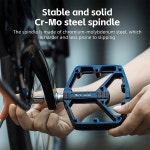 WEST BIKING MTB 자전거 페달 초경량 알루미늄 합금 미끄럼 방지 BMX 도로 플랫 3 개의 밀폐 베어링 사이클링 : 해리유통