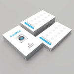 코인빨래방 세탁방 워싱 클리닝 화이트계열의 세탁기 이미지를 넣은 세탁소 쿠폰명함 : 프린트하우