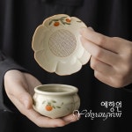 [다도 다기] 예향원 경덕진 복고 색채수회 홍감 차거름망 세트 E-9826 : 예향원