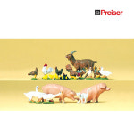 프레이저 동물세트(닭, 돼지, 오리) 1:72 (도색:18마리) 미니어쳐 : 피모나라