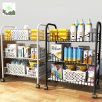 스낵 선반 정리 가판대 매대 트롤리 펜트리 이동식 간식 홈 진열대 피씨방 : HILLZO-LWS