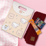 어린이집 생일 답례품 구디백 니트 머블러 목도리 선물 유치원 단체 크리스마스 꼬망 : 꼬망 답례품