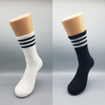 삼선 스포츠 쿠션 긴 장목 양말 크루삭스 운동 축구 테니스 러닝두꺼운쿠션양말 풋살 : 선녀와 양말꾼