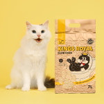 킹스로얄 먼지 적고 향기 있는 식물 원료 고양이 두부 모래 7L x 6개 : 제로스
