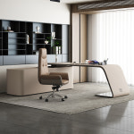 중역 대표 책상 사장님 의자 CEO 회장님 이탈리아 가벼운 고급 가정 학습 컴퓨터 현대적 : 브리즈나인