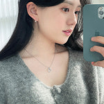 온더마스 14k 진주 커브 피어싱 귀걸이 아웃컨츠 트라거스 : 온더마스