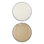 돌산멜라민 업소용 체크투톤 시리즈 원형접시[6~9호] : 탑키친