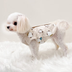 꿈나라 코튼 수면조끼 순면 등여밈 강아지 누빔 실내복 XS-2XL : 슈가몽