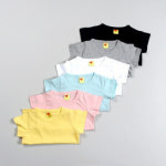 순면100 반팔티 긴팔 티셔츠 이너티 레이어드 남아 여아 아동 키즈 흰색 검정 기본 : 리틀아망