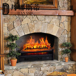 벽난로 콘솔 장식장 거실 폭좁은 인테리어 미국 시뮬 션 캐비닛 히터 가정용 스토브 나무 : 브리즈나인