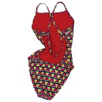 여자 실내 강습 수영복 풀타임 워터멜론 픽스드백 탄탄이 : 풀타임