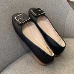 [H2368]여성 금장장식 데일리 발편한 펌프스 쿠션구두 : 새로이클라쓰