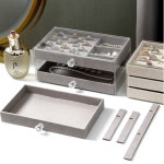 그란데로자 3단 악세사리 돌반지 귀걸이 목걸이 주얼리 보관함 주얼리박스 악세서리 트레이 : 그란데로자