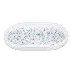 돌산멜라민(M2462)코발트 타원접시 3호 : 그릇왕