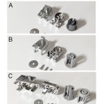 A6마트 샤워부스부속 회전마개 안테나 도어봉부속 A/B/C타입 실버 / 회전마개교체 : A6마트