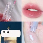 샤이니 클리어 립 글로스 크리스탈 글리터 리퀴드 립스틱 오래 지속되는 모이스처라이징 여성 화장품 6 가지 색상 : KHmarket