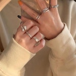 하트반지 우정링 YONGMAN 925 스털링 실버 오프닝 패션 Ins 순 커플링은반지 : 에프제이레드