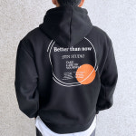 베럴댄나우 특양면 기모 남자 오버핏 원 등판 박스핏 레터링 후드티 : 베럴댄나우