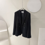 [J0839] 데일리수잔 베이직 슬림핏 언발 오픈 자켓 (어깨패드) : 데일리수잔
