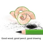 연필가루 12x 프로 잉 스케치 숯 연필 4mm 리드 아트 공급 학생용 쉽흑연가루 : 에프제이레드