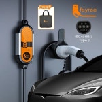EV 휴대용 충전기 타입 5m 케이블 16A IEC62196 소켓 1상 타입 1 j1772 소켓 전기 자동차용 Schuko 플러그 포함 : 할인판매왕