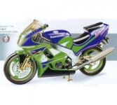하비라인 DG13673 1/10 KAWASAKI ZX-6R     오토바이  완성품 : hobbyline 하비라인